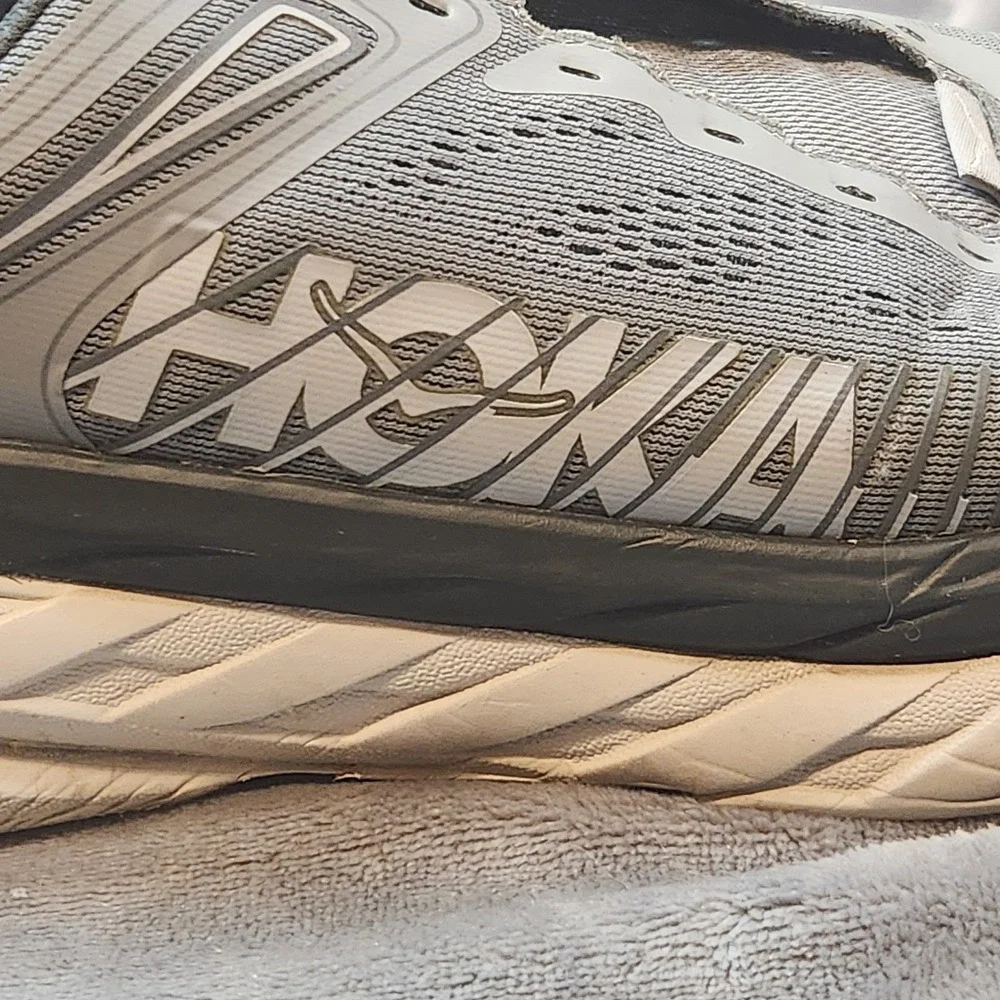 Hoka One One Shoes Mens 8 Gray Bondi 7 Sneakers 1110518‎ WDDS